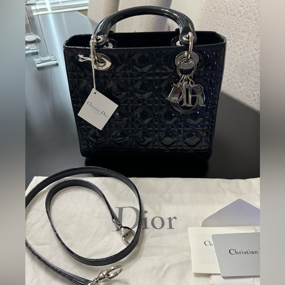 DIOR Medium Lady Dior Cannage Bag - Picture 1 of 7